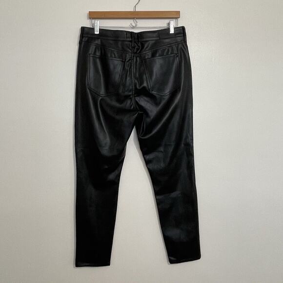 Pistola Aline High Rise Skinny Faux Leather Pants Size 31 Black Onyx - Picture 5 of 14